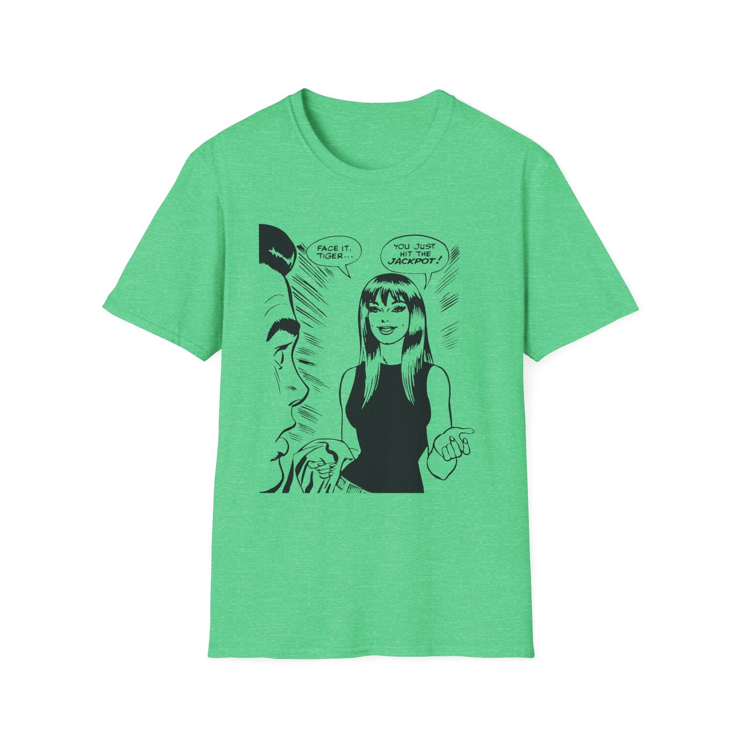 Face It, Tiger... Lineart Panel Unisex Softstyle T-Shirt