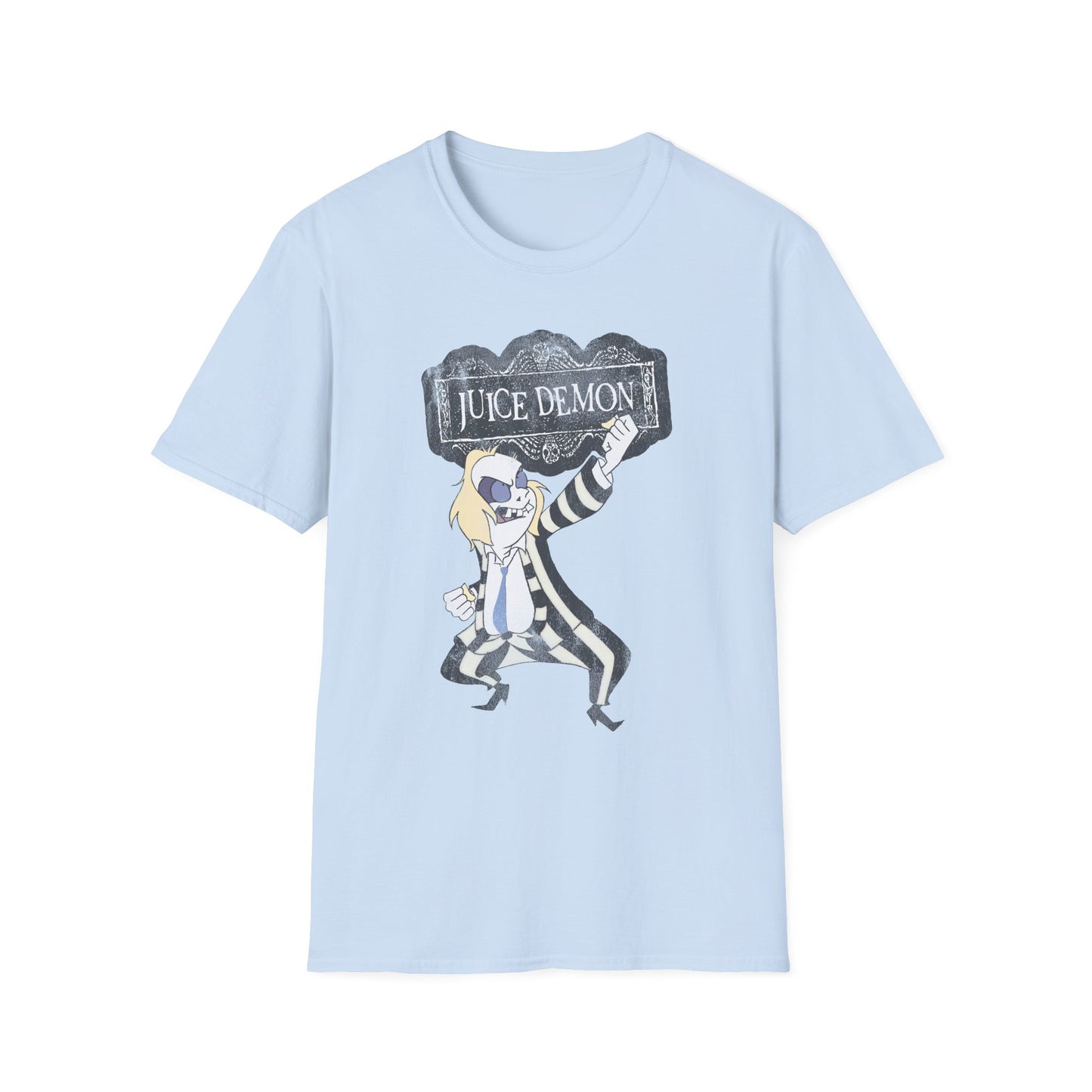 Juice Demon Engrish Parody Meme Distressed Unisex Softstyle T-Shirt
