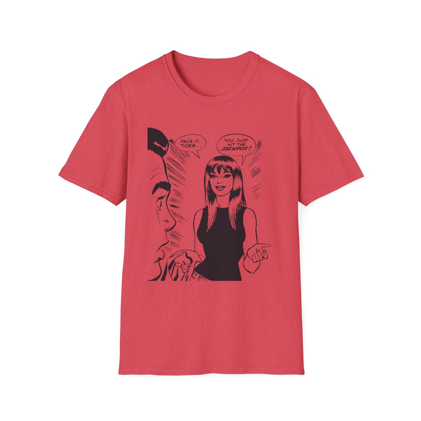 Face It, Tiger... Lineart Panel Unisex Softstyle T-Shirt