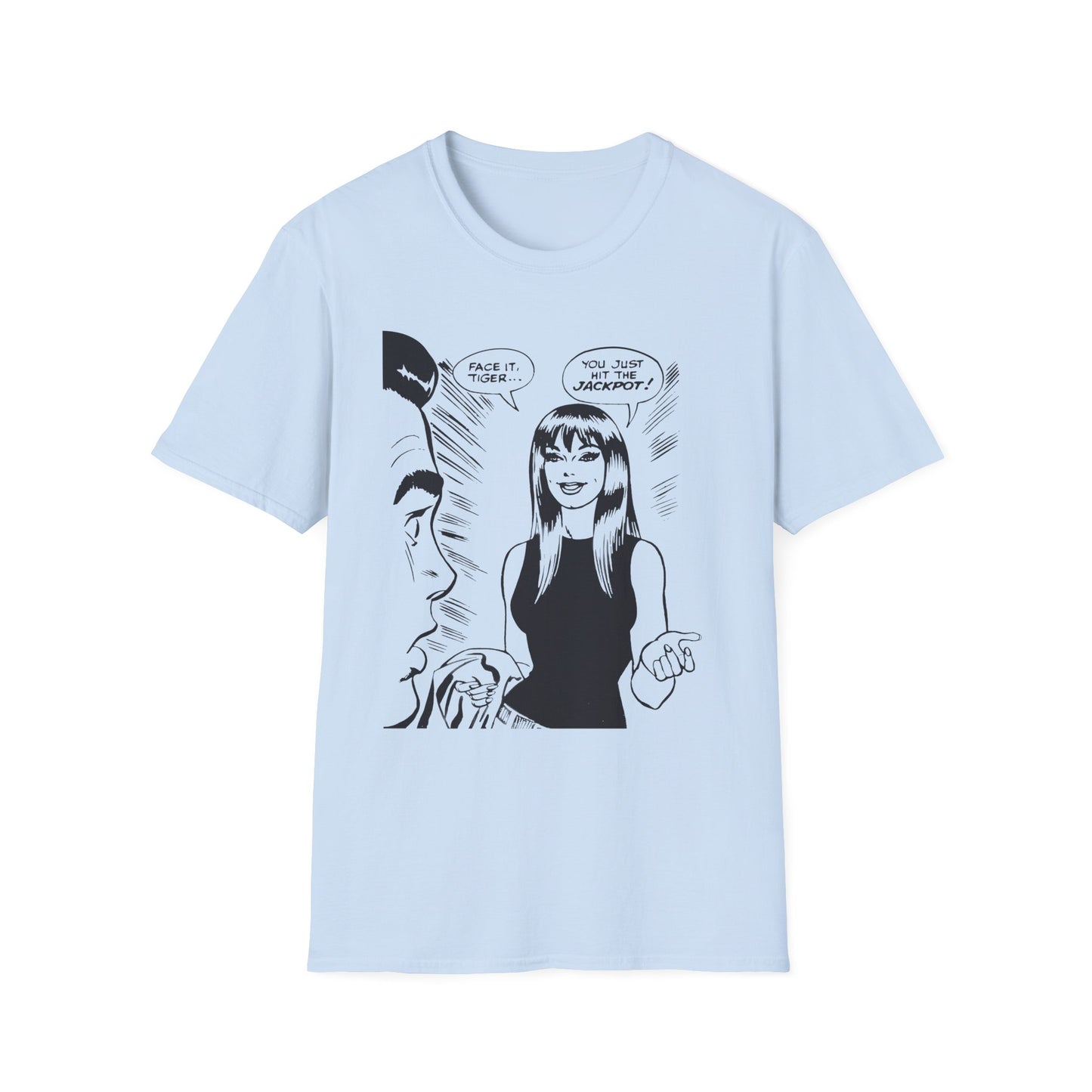 Face It, Tiger... Lineart Panel Unisex Softstyle T-Shirt