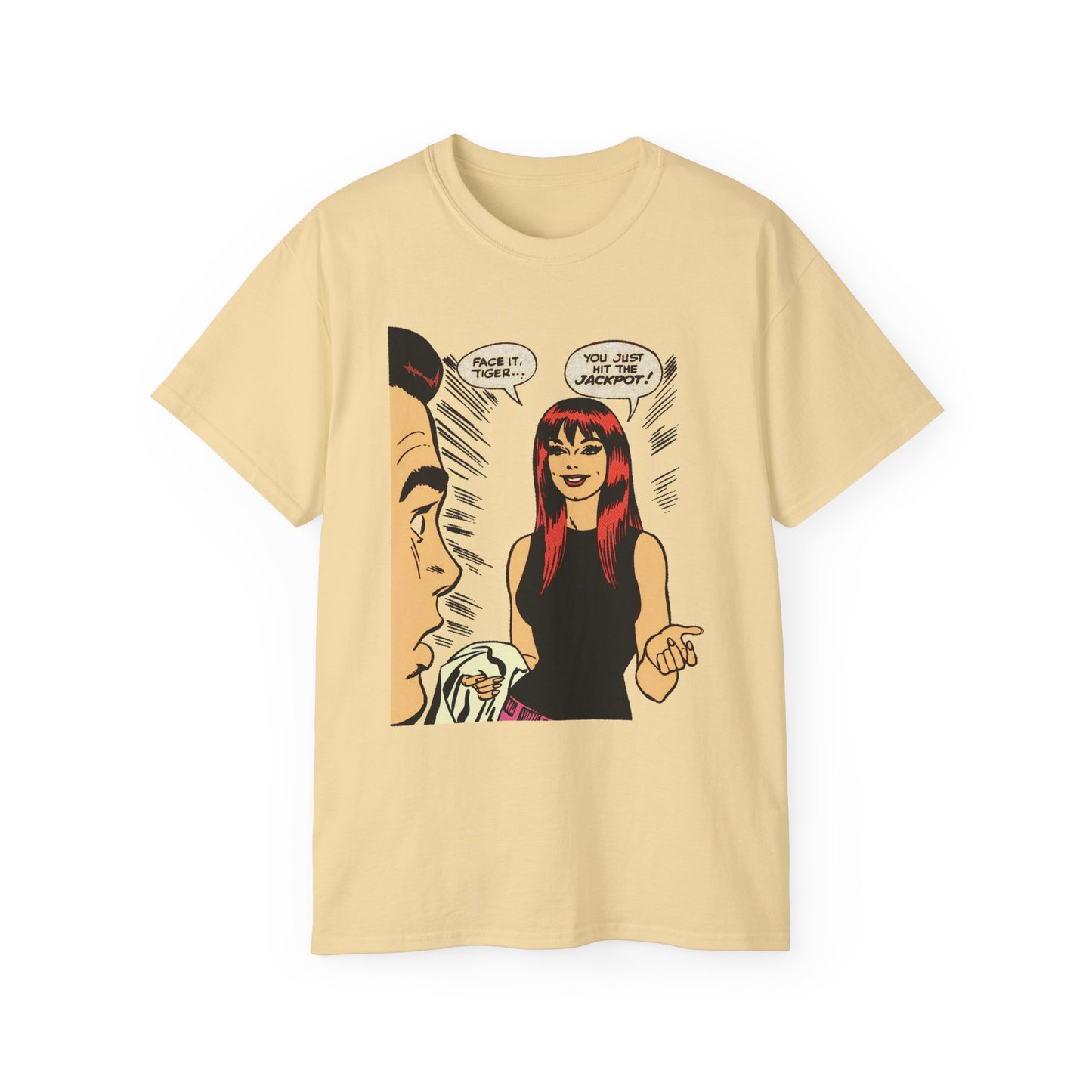 Face It, Tiger... Retro Halftone Panel Unisex Ultra Cotton Tee