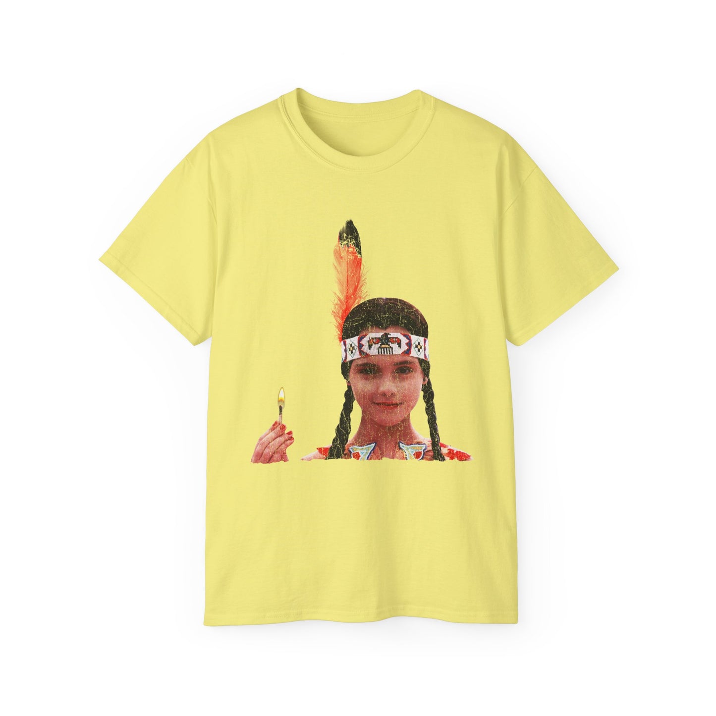 Native American Goth Girl Dark Thanksgiving Play Speech Unisex Ultra Cotton Tee