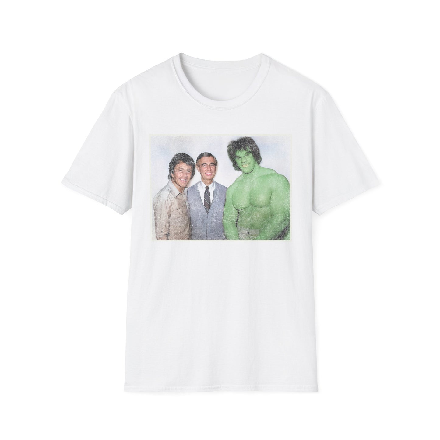 Kind Neighbor & The Green Giant 70s TV Legends Retro Distressed Unisex Softstyle T-Shirt