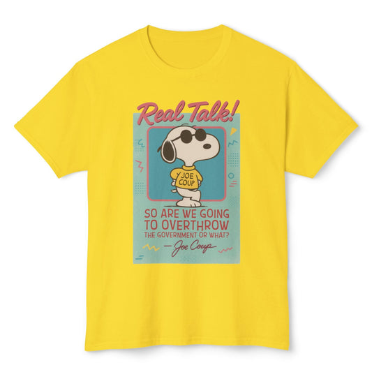 Joe Coup Funny Cartoon Beagle Meme Political Humor T-Shirt