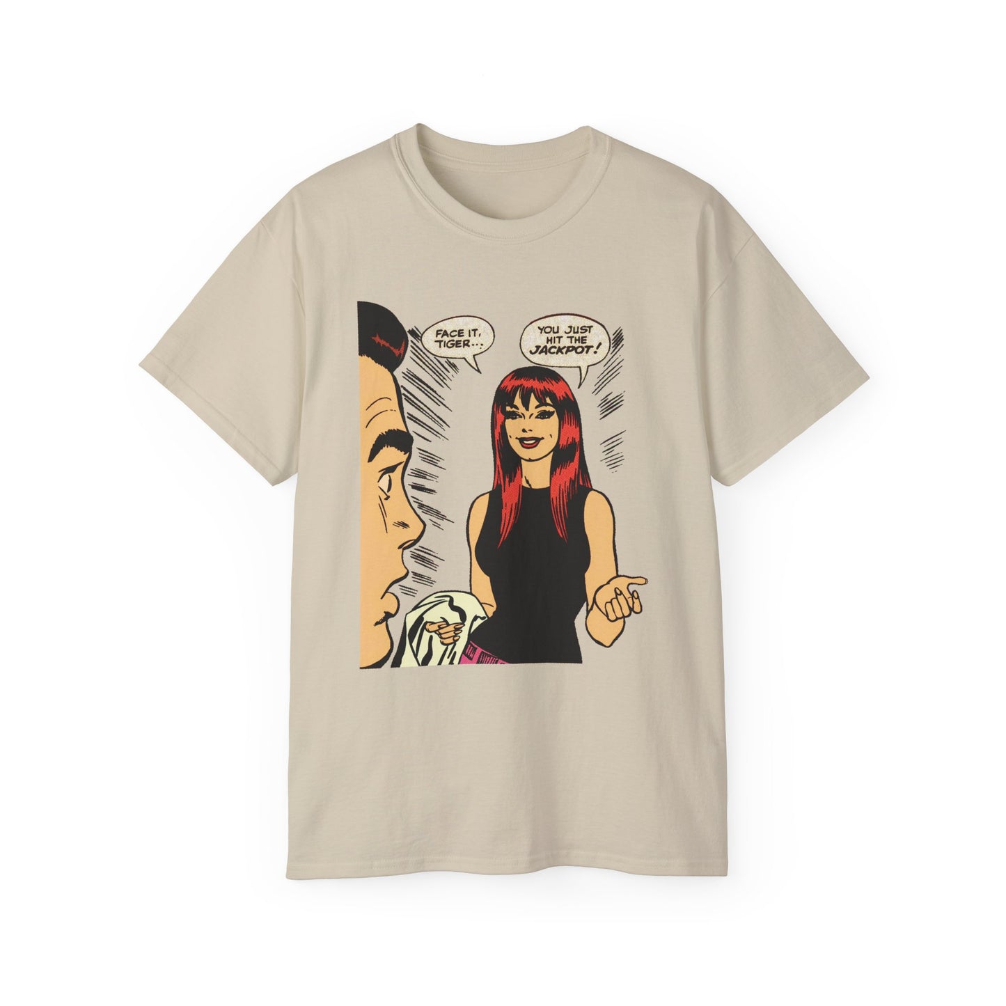 Face It, Tiger... Retro Halftone Panel Unisex Ultra Cotton Tee