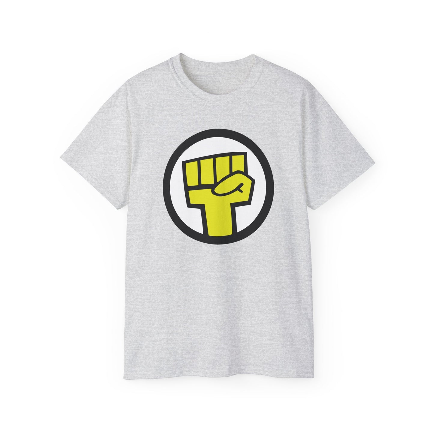 Raised Yellow Fist Logo Animated Rock Band Cosplay Unisex Tee