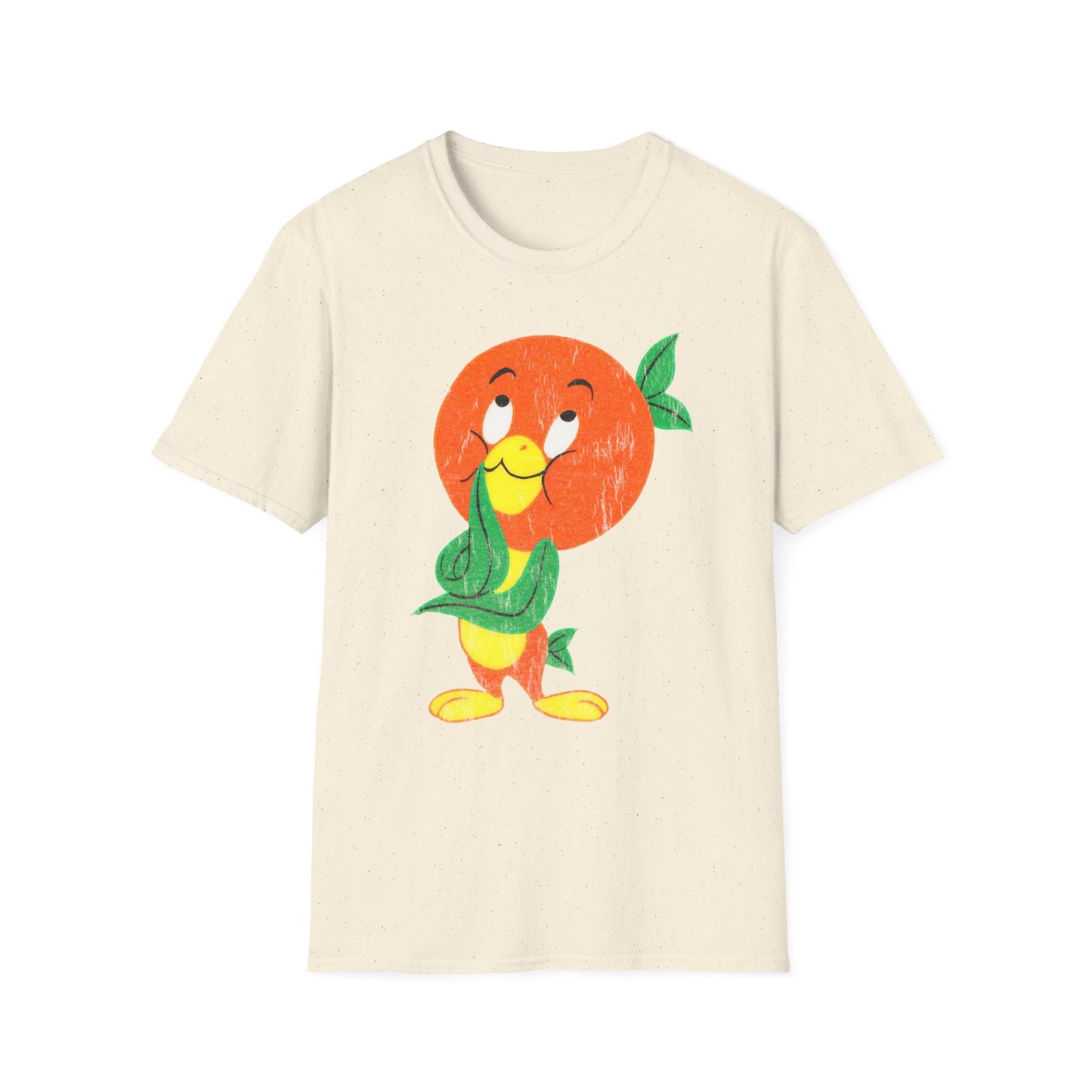 Orange Bird Distressed Softstyle Unisex T-Shirt