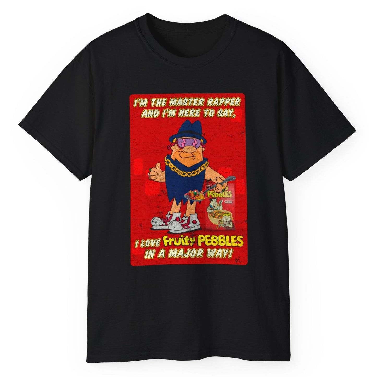 Master Rapper Cereal Mascot Distressed Unisex Tee