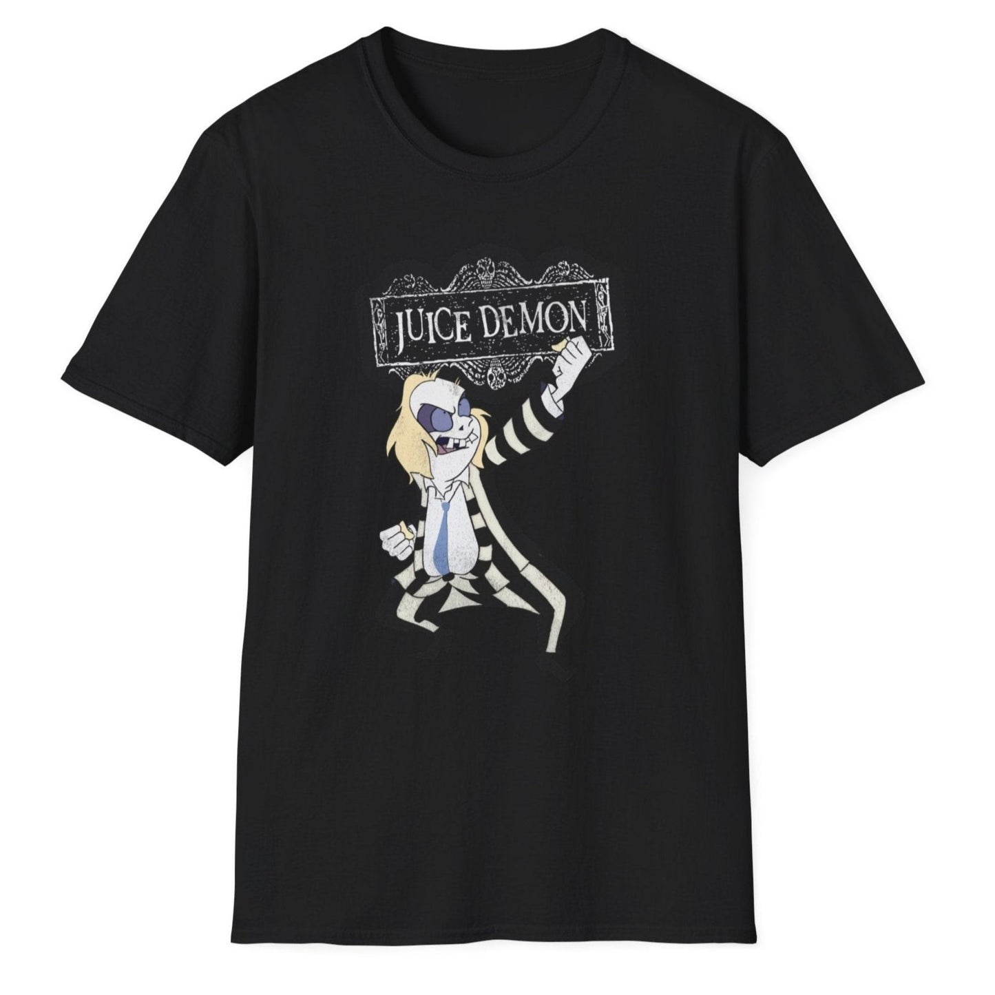 Juice Demon Engrish Parody Meme Distressed Unisex Softstyle T-Shirt