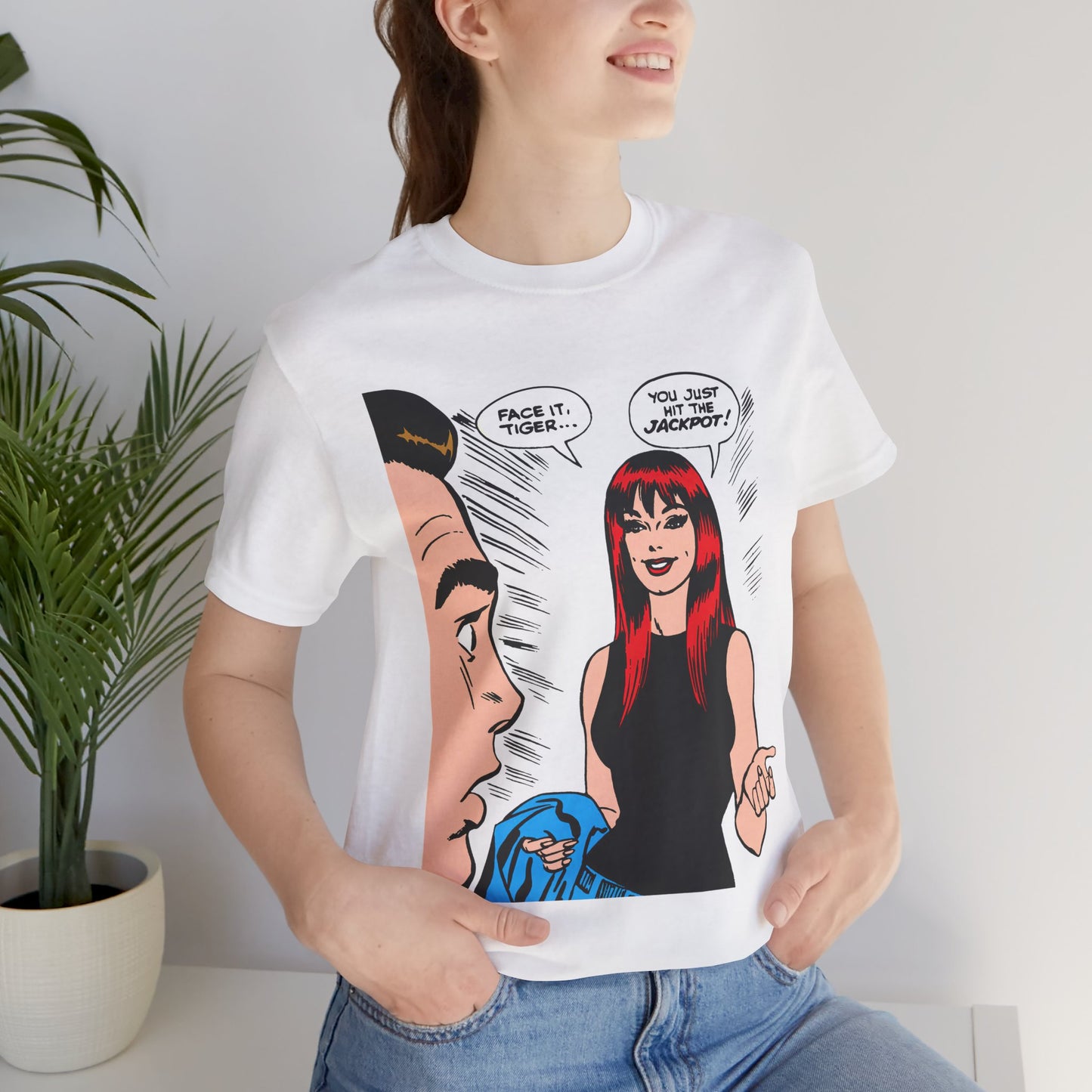 Face It, Tiger... Pop Art Color Panel Unisex Jersey Tee