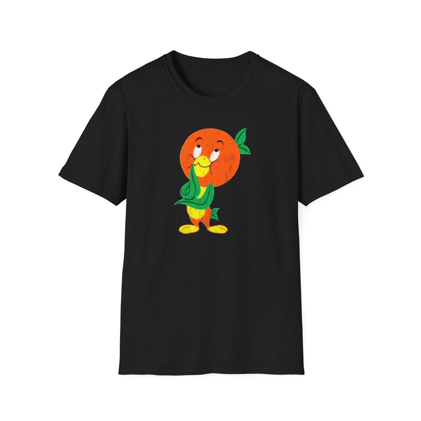 Orange Bird Distressed Softstyle Unisex T-Shirt