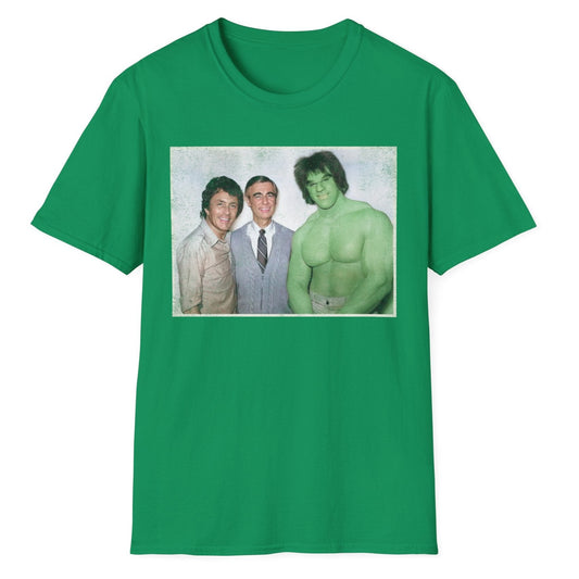Kind Neighbor & The Green Giant 70s TV Legends Retro Distressed Unisex Softstyle T-Shirt