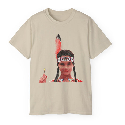 Native American Goth Girl Dark Thanksgiving Play Speech Unisex Ultra Cotton Tee