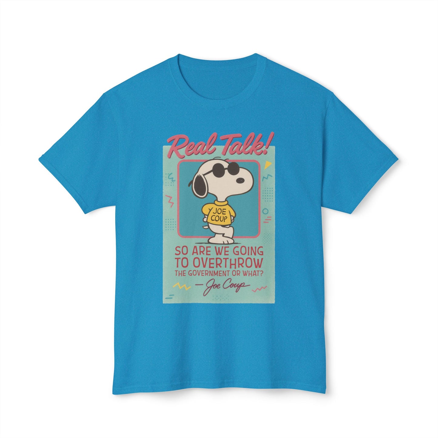 Joe Coup Funny Cartoon Beagle Meme Political Humor T-Shirt