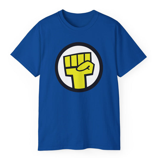Raised Yellow Fist Logo Animated Rock Band Cosplay Unisex Tee