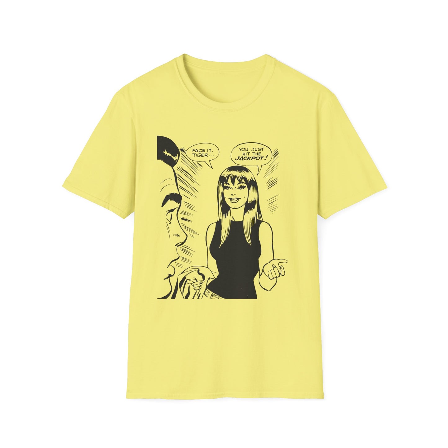Face It, Tiger... Lineart Panel Unisex Softstyle T-Shirt