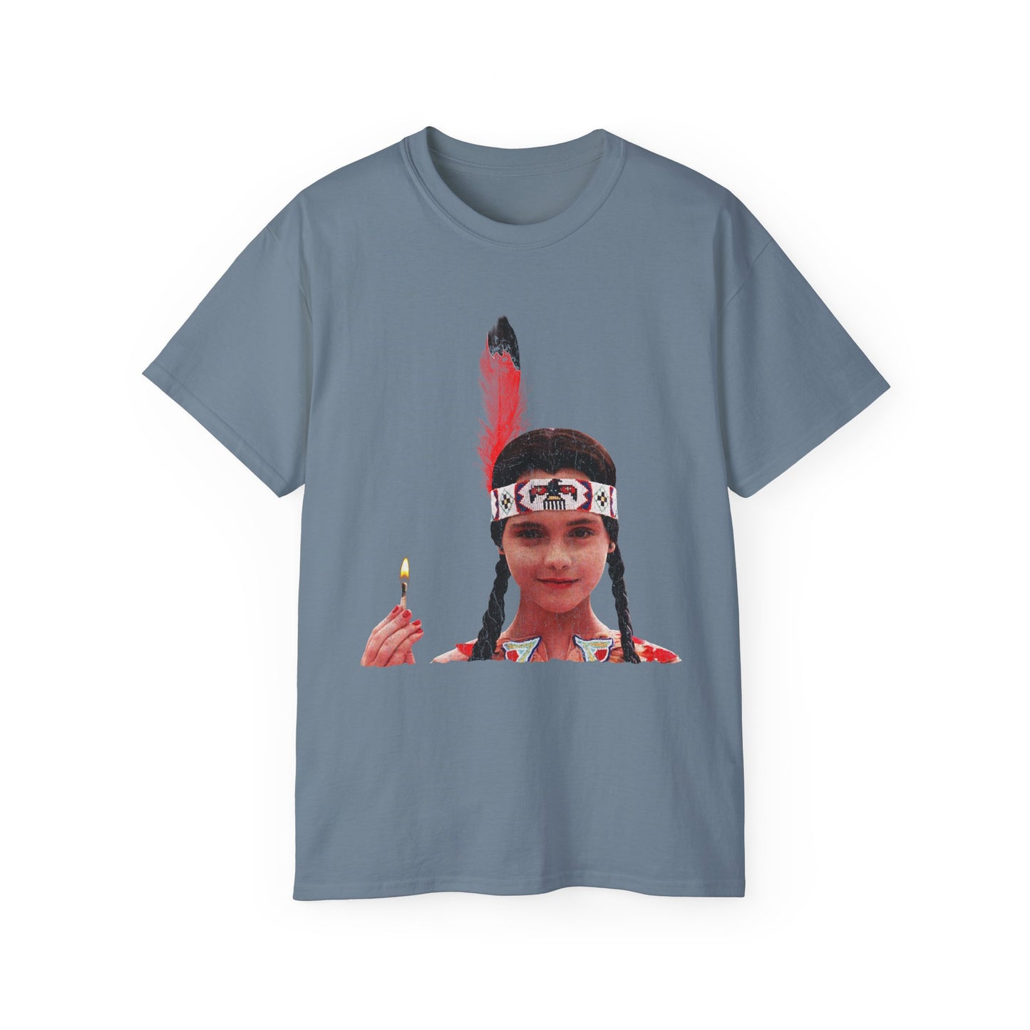 Native American Goth Girl Dark Thanksgiving Play Speech Unisex Ultra Cotton Tee