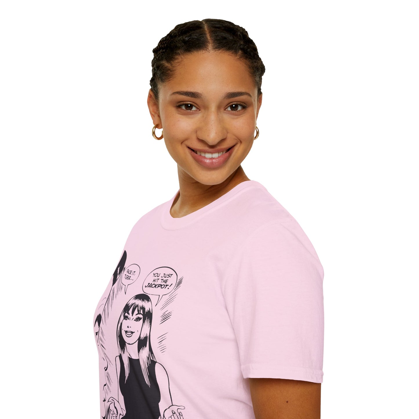 Face It, Tiger... Lineart Panel Unisex Softstyle T-Shirt