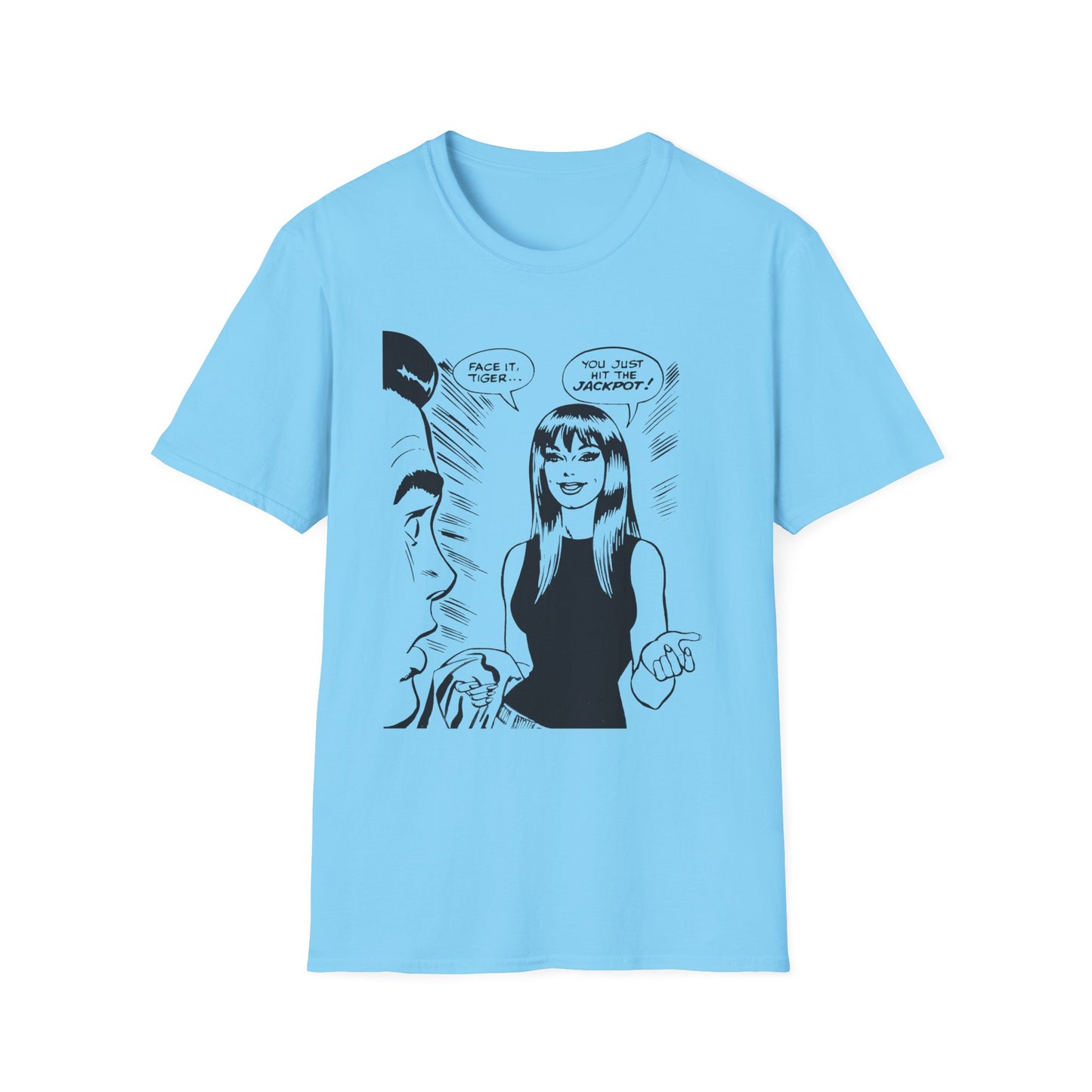 Face It, Tiger... Lineart Panel Unisex Softstyle T-Shirt