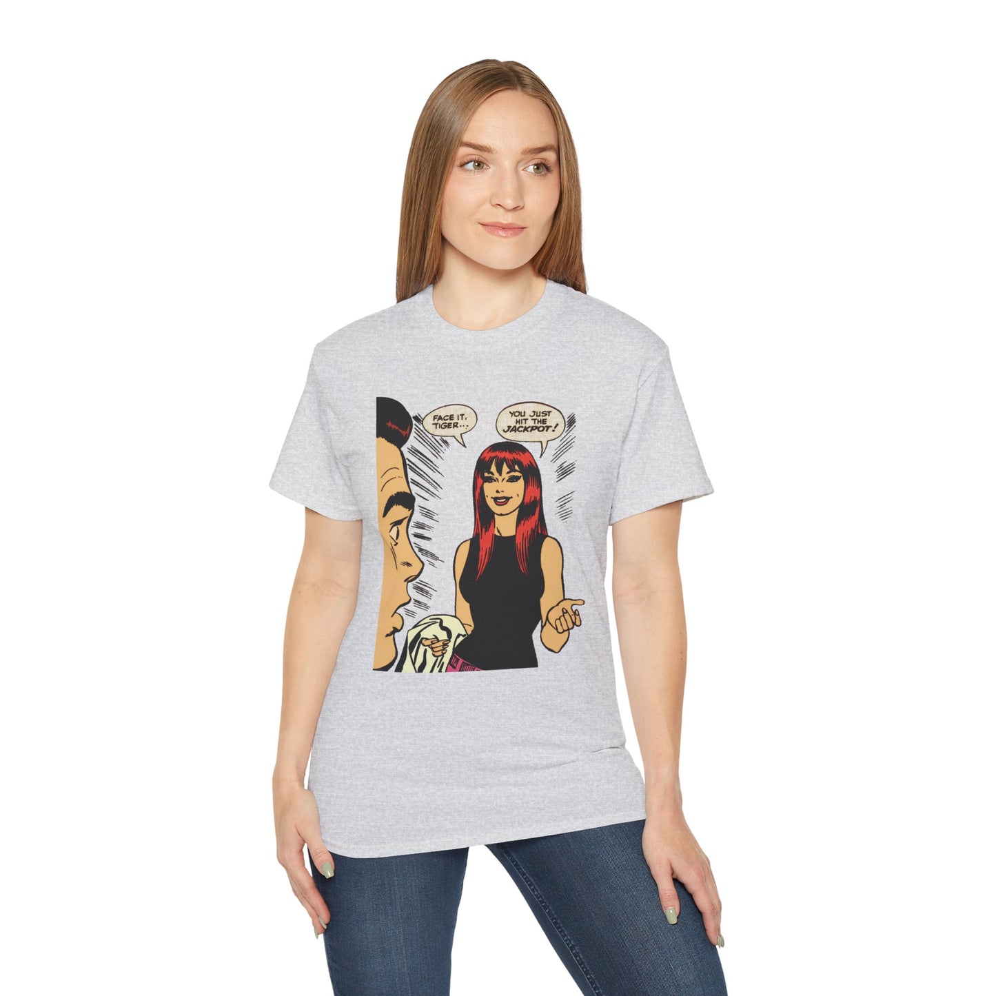 Face It, Tiger... Retro Halftone Panel Unisex Ultra Cotton Tee