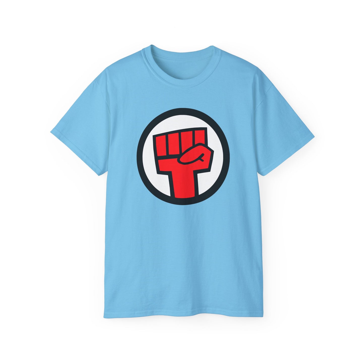 Raised Red Fist Logo Animated Rock Band Cosplay Unisex Tee
