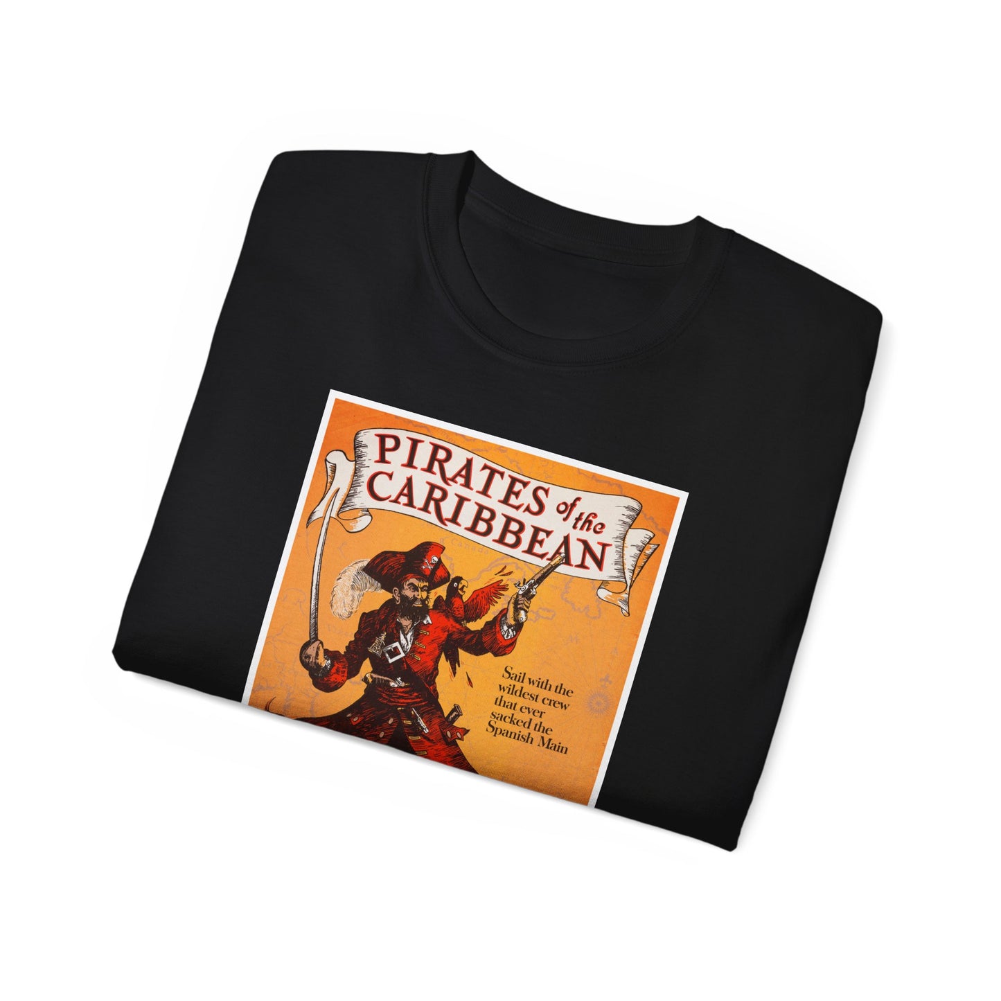 New Orleans Square Vintage Pirate Poster Unisex Classic Tee
