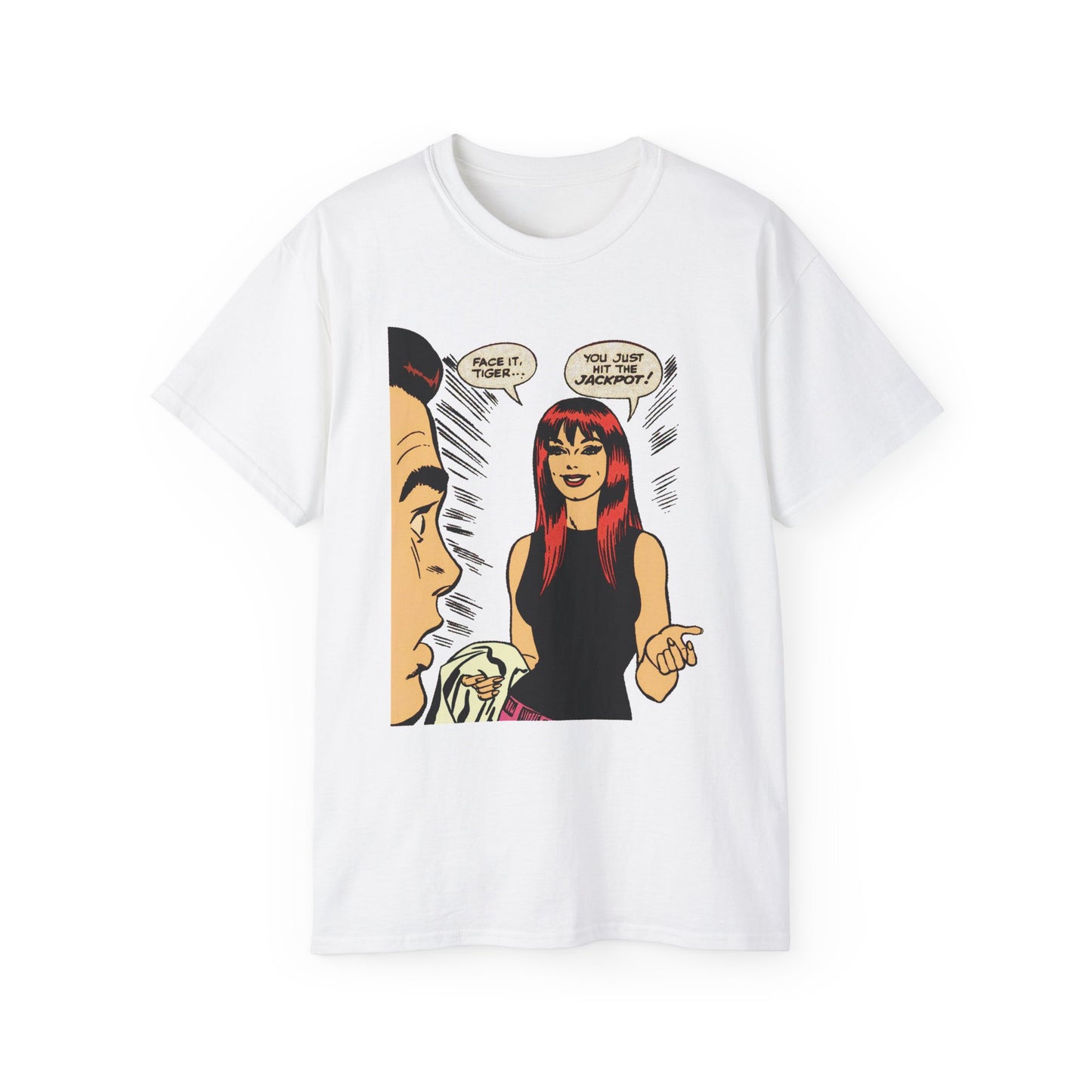 Face It, Tiger... Retro Halftone Panel Unisex Ultra Cotton Tee