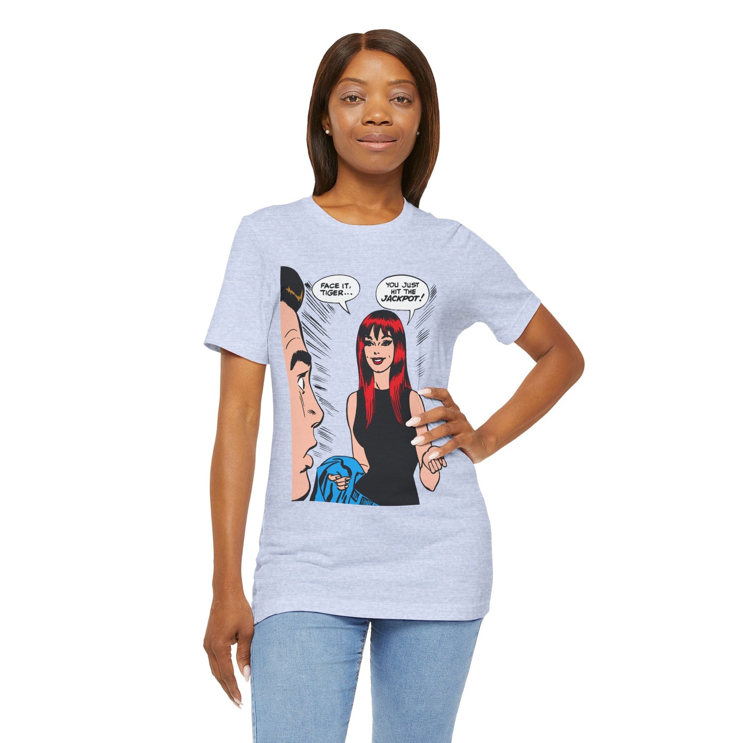 Face It, Tiger... Pop Art Color Panel Unisex Jersey Tee