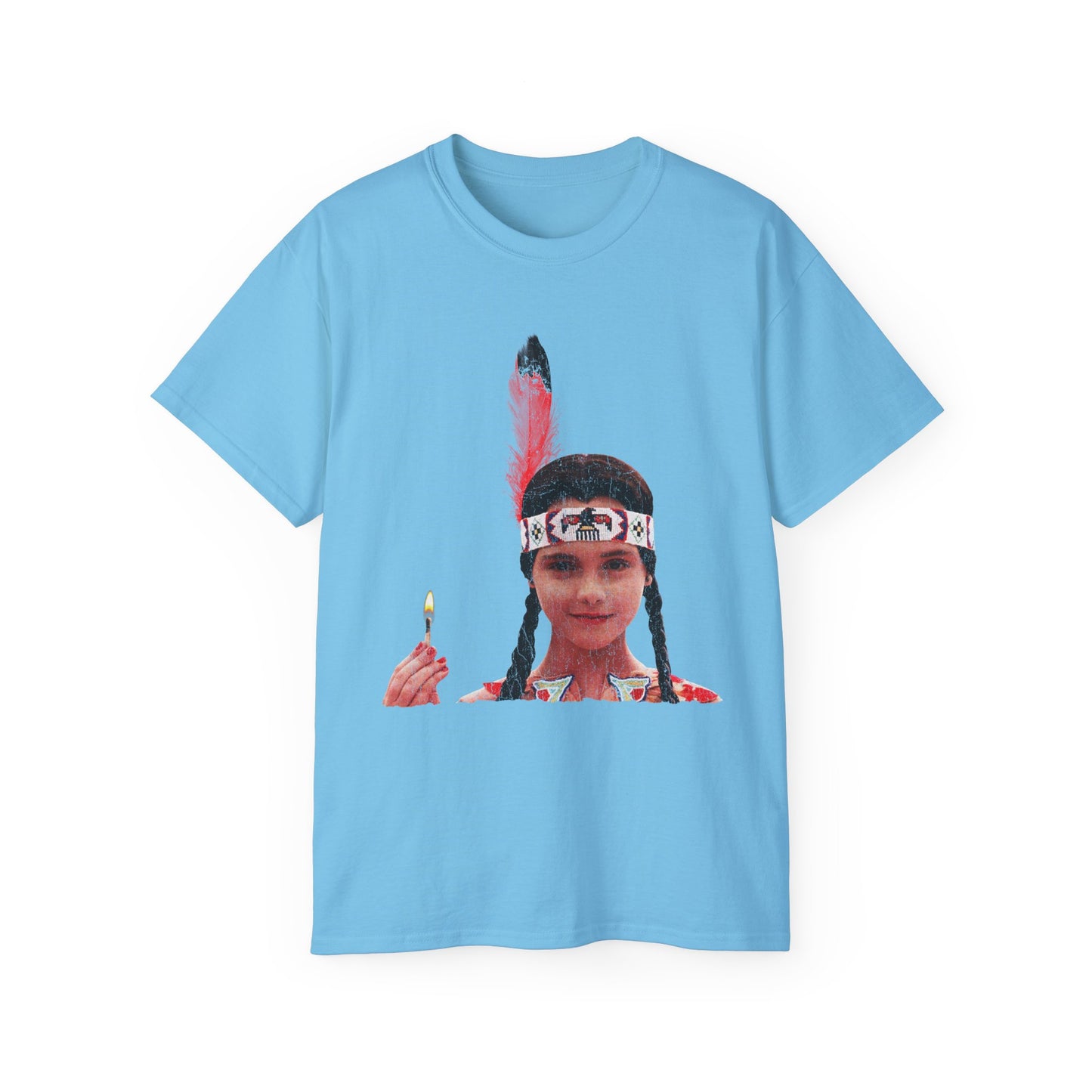 Native American Goth Girl Dark Thanksgiving Play Speech Unisex Ultra Cotton Tee
