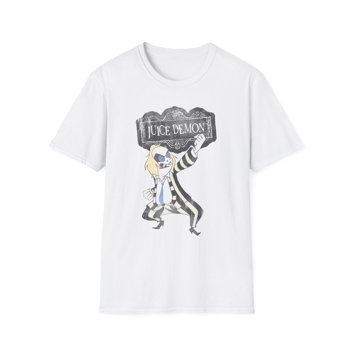 Juice Demon Engrish Parody Meme Distressed Unisex Softstyle T-Shirt