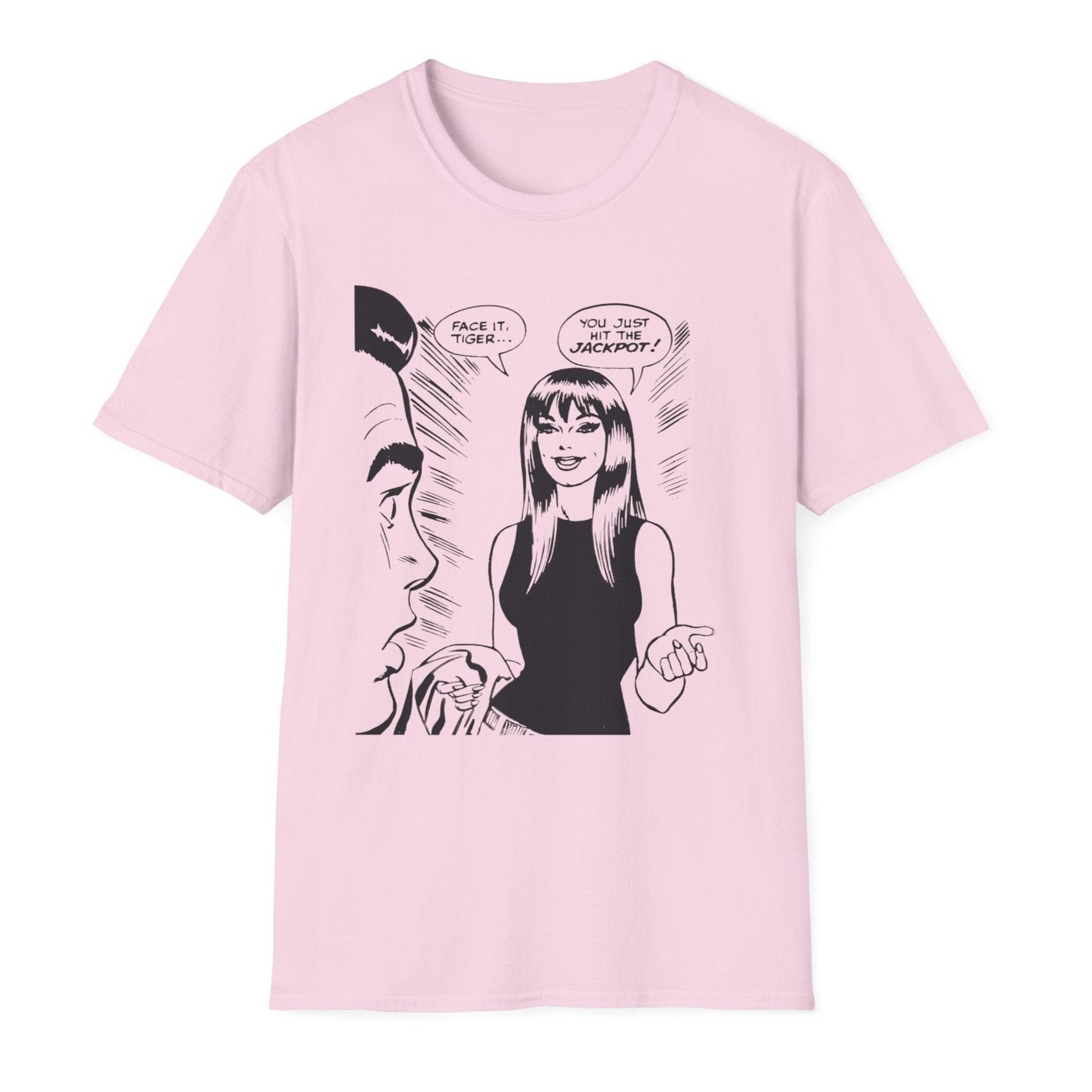 Face It, Tiger... Lineart Panel Unisex Softstyle T-Shirt