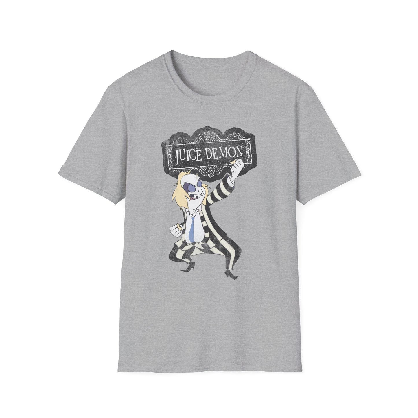 Juice Demon Engrish Parody Meme Distressed Unisex Softstyle T-Shirt