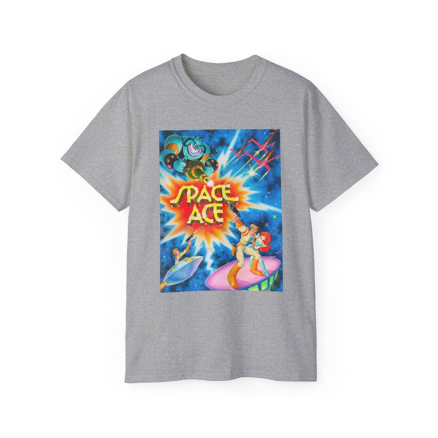 Space Ace, Kimberly & Commander Borf ’80s Arcade Cabinet Classic Unisex Tee