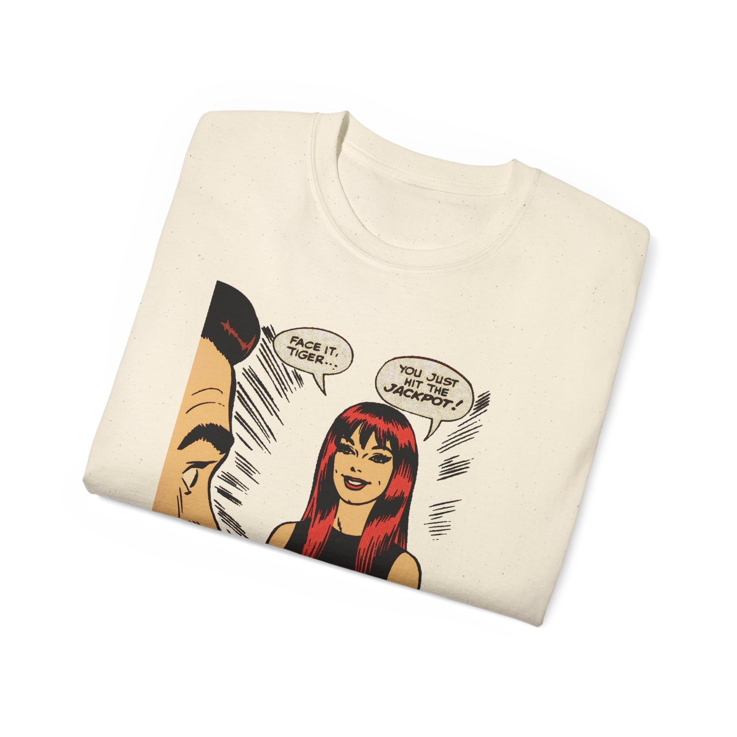 Face It, Tiger... Retro Halftone Panel Unisex Ultra Cotton Tee