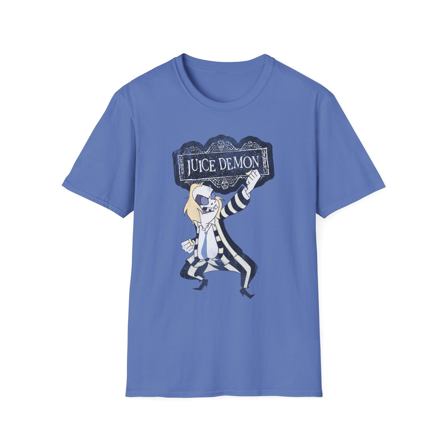 Juice Demon Engrish Parody Meme Distressed Unisex Softstyle T-Shirt