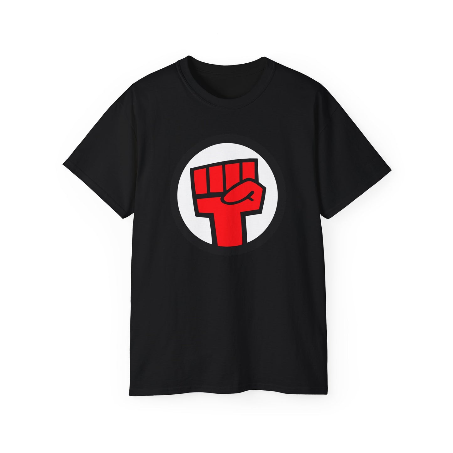 Raised Red Fist Logo Animated Rock Band Cosplay Unisex Tee