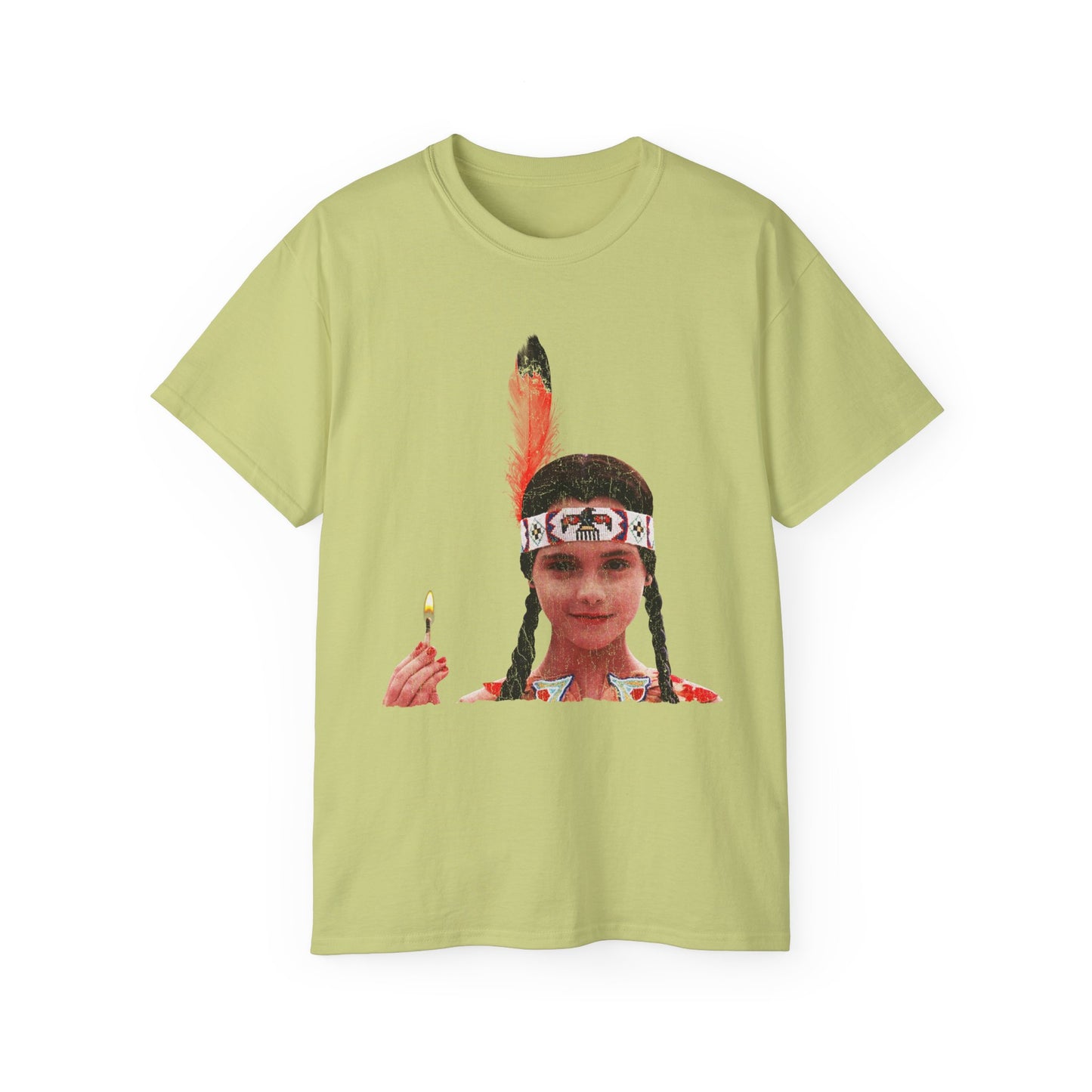 Native American Goth Girl Dark Thanksgiving Play Speech Unisex Ultra Cotton Tee