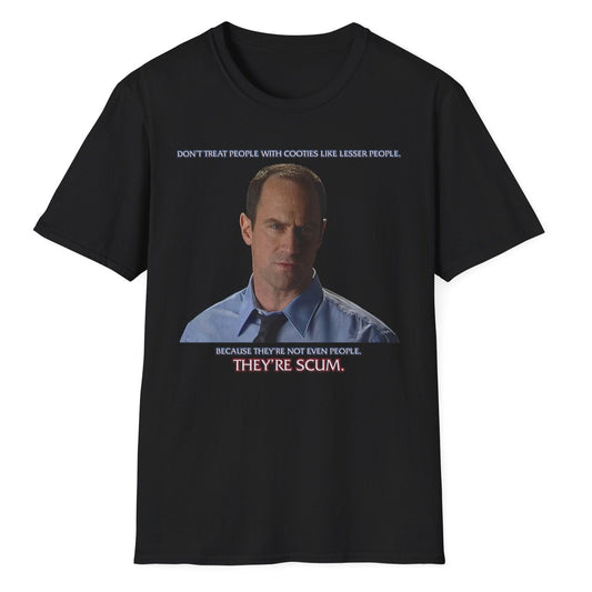 Christopher Meloni Detective Stabler-Inspired Wonder Showzen Cooties PSA Parody Unisex Softstyle T-Shirt