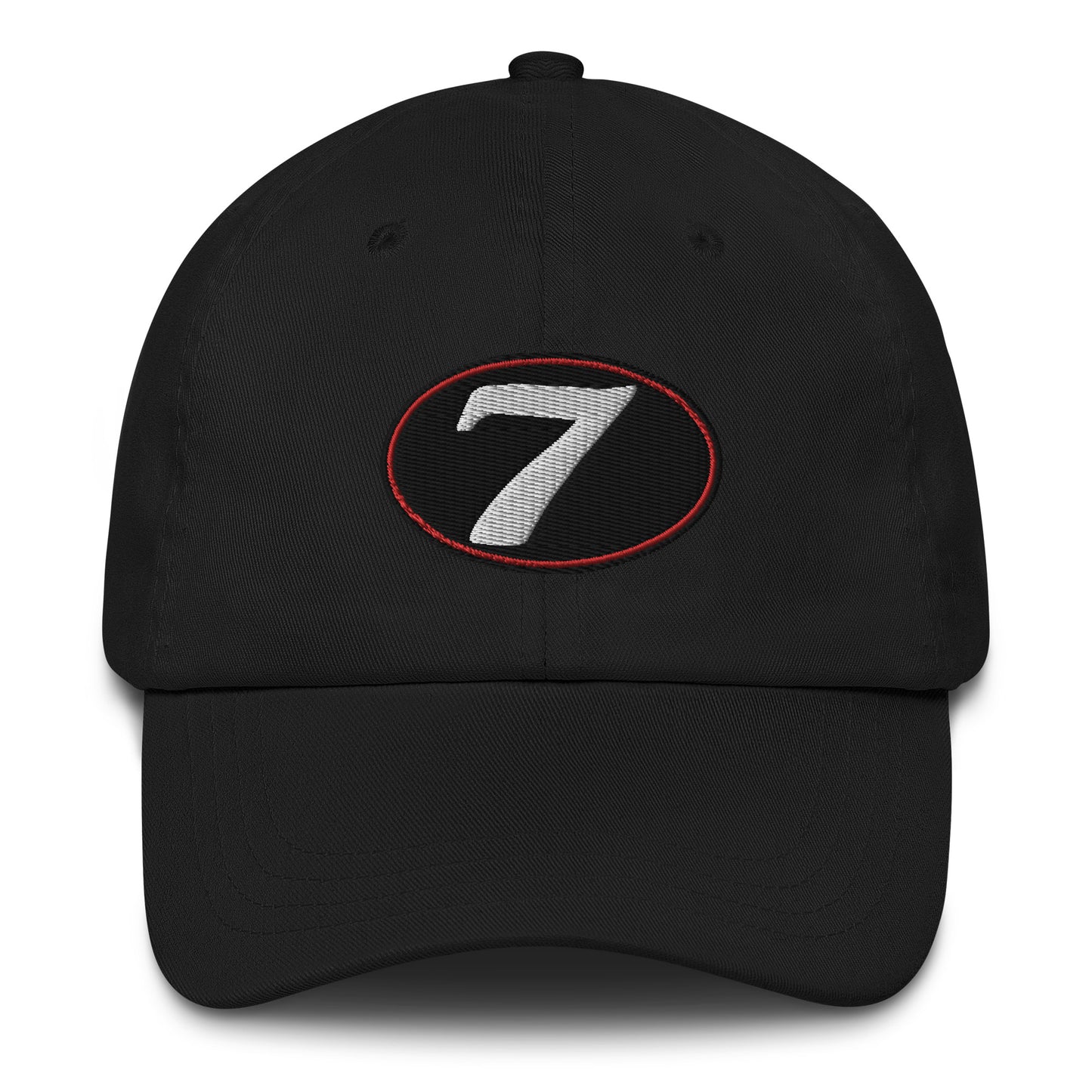 v7 Moto Racer (Black) Rear Fairing Number Plate Baseball Cap