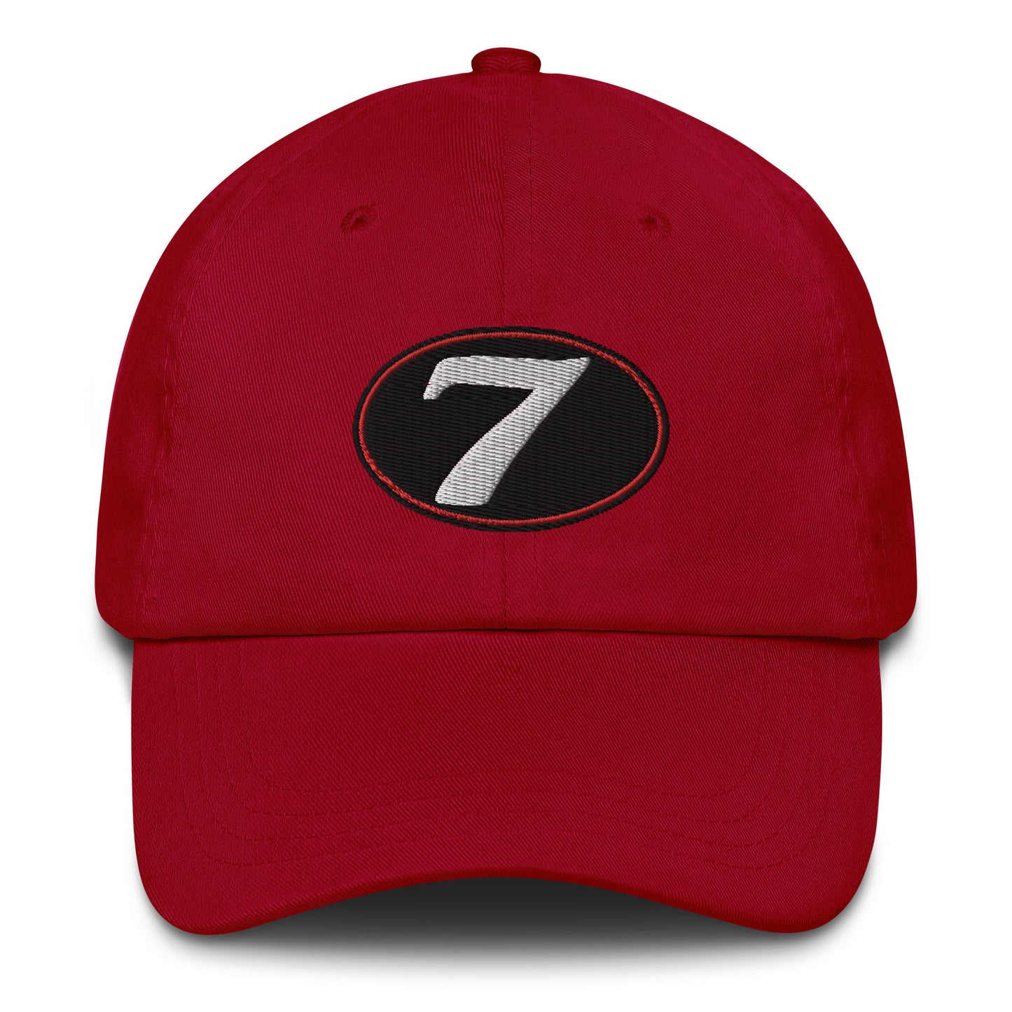 v7 Moto Racer (Black) Rear Fairing Number Plate Baseball Cap