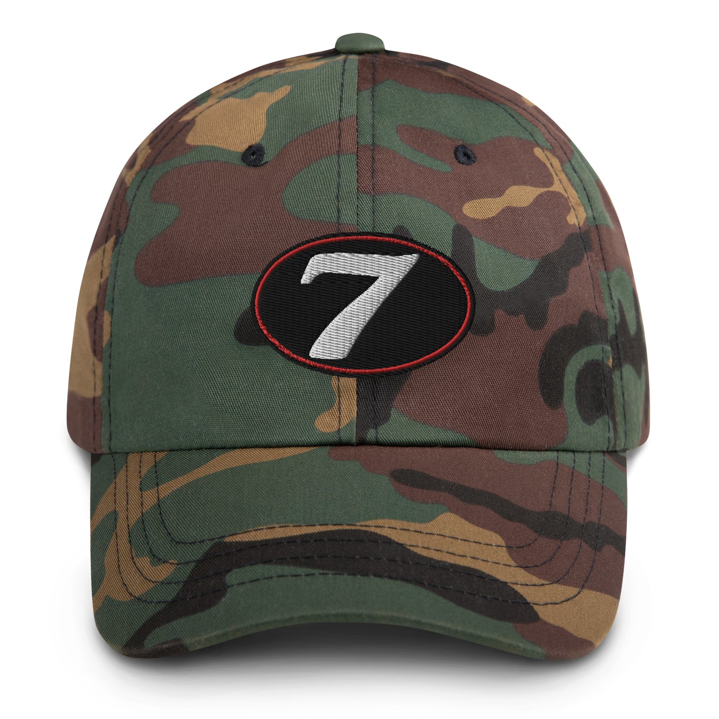v7 Moto Racer (Black) Rear Fairing Number Plate Baseball Cap