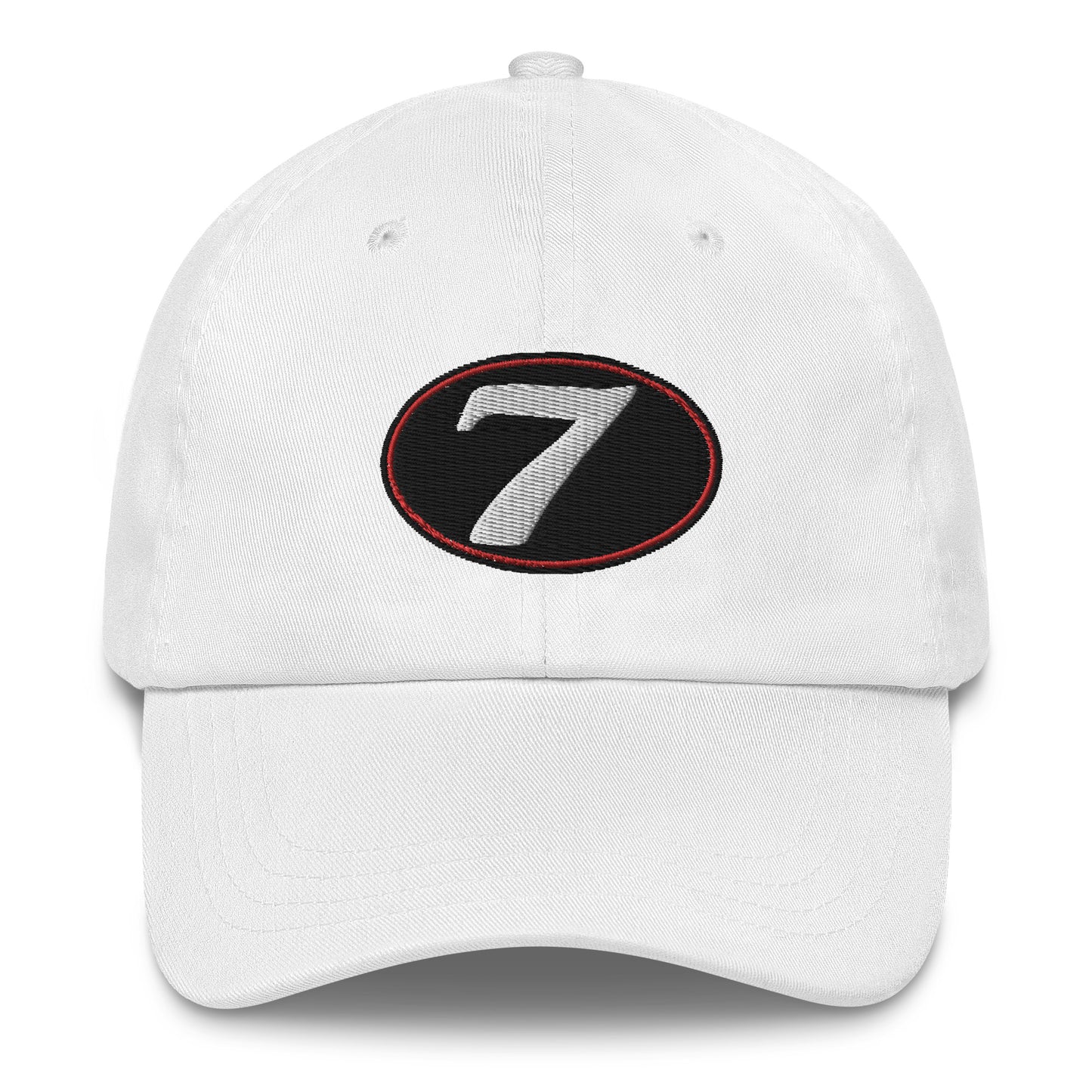 v7 Moto Racer (Black) Rear Fairing Number Plate Baseball Cap