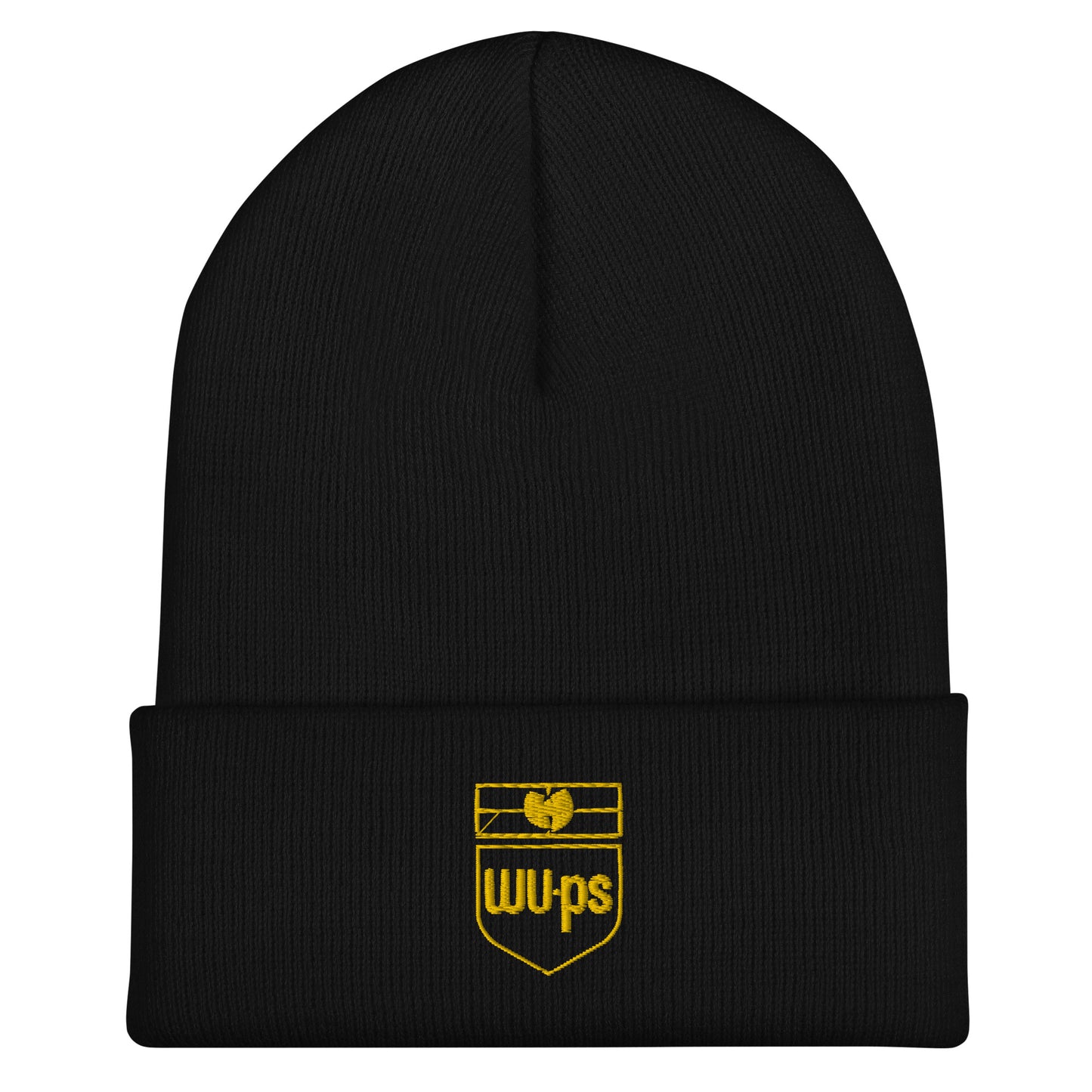 WU-ps  Embroidered Logo Cuffed Beanie
