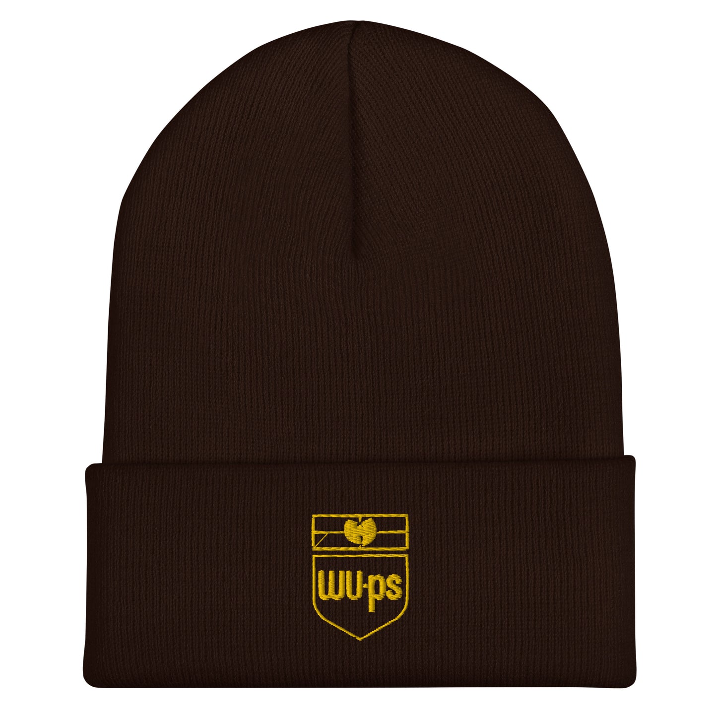 WU-ps  Embroidered Logo Cuffed Beanie