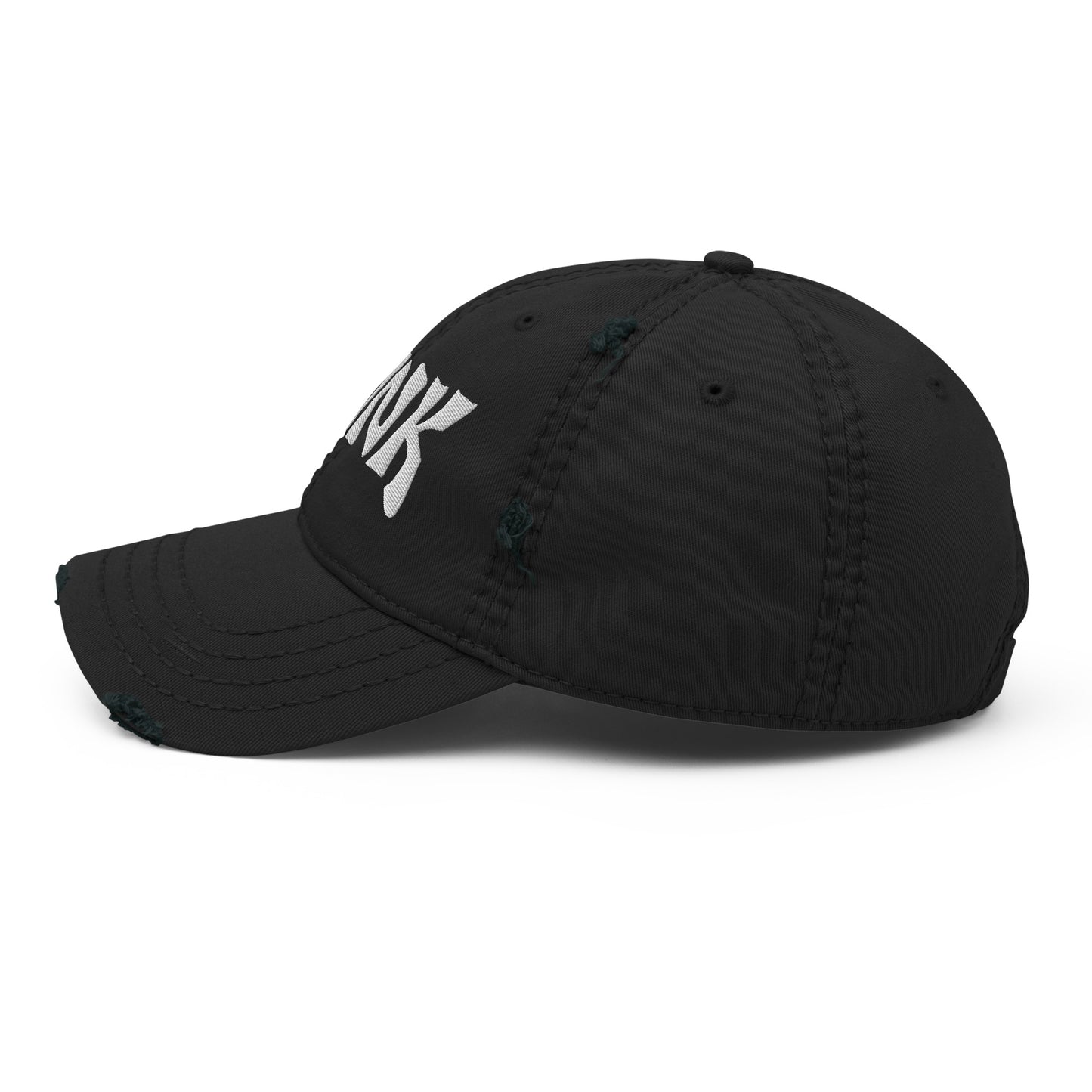 PUNK Logo Embroidered Distressed Vintage Rock Baseball Cap | NYC Streetwear Scene Dad Hat