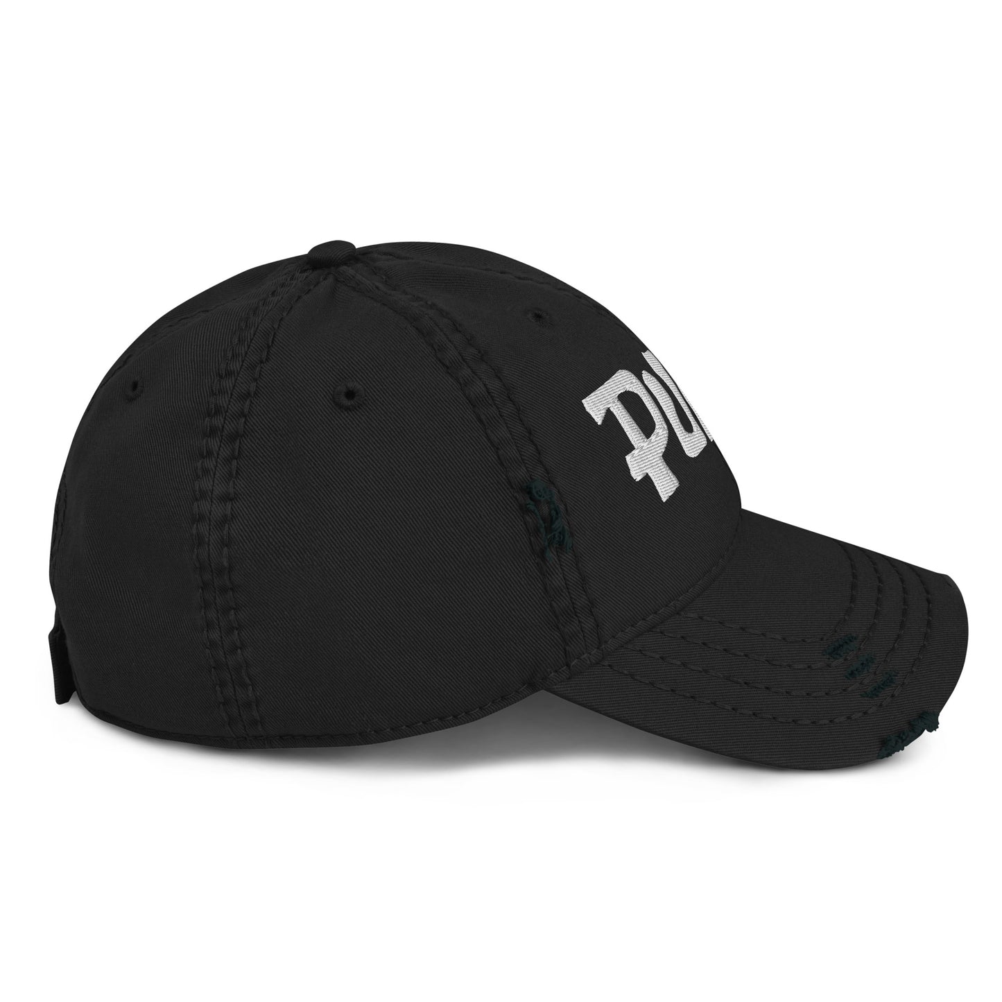 PUNK Logo Embroidered Distressed Vintage Rock Baseball Cap | NYC Streetwear Scene Dad Hat