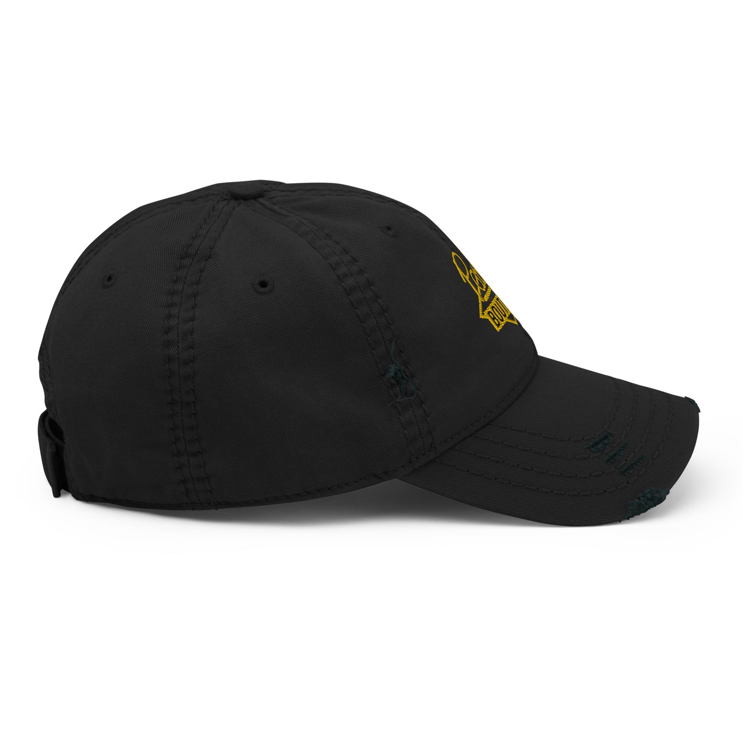 Paul’s Boutique Embroidered Diamond Logo (Gold) Distressed Baseball Cap