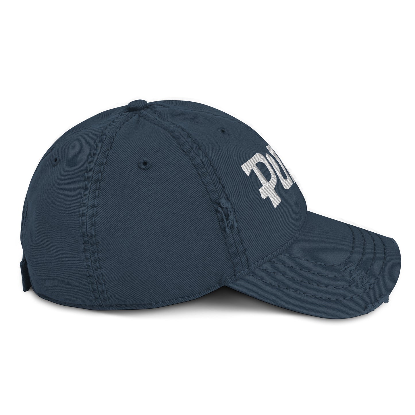 PUNK Logo Embroidered Distressed Vintage Rock Baseball Cap | NYC Streetwear Scene Dad Hat