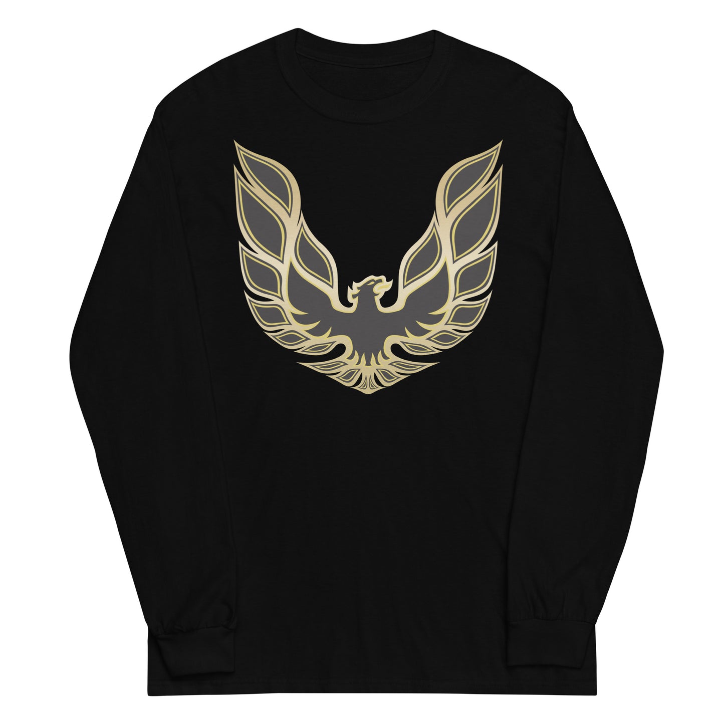 Screaming Chicken Hood Decal 70s Iconic Burt Reynolds Chase Movie Classic Muscle Car Phoenix Emblem Long Sleeve Shirt