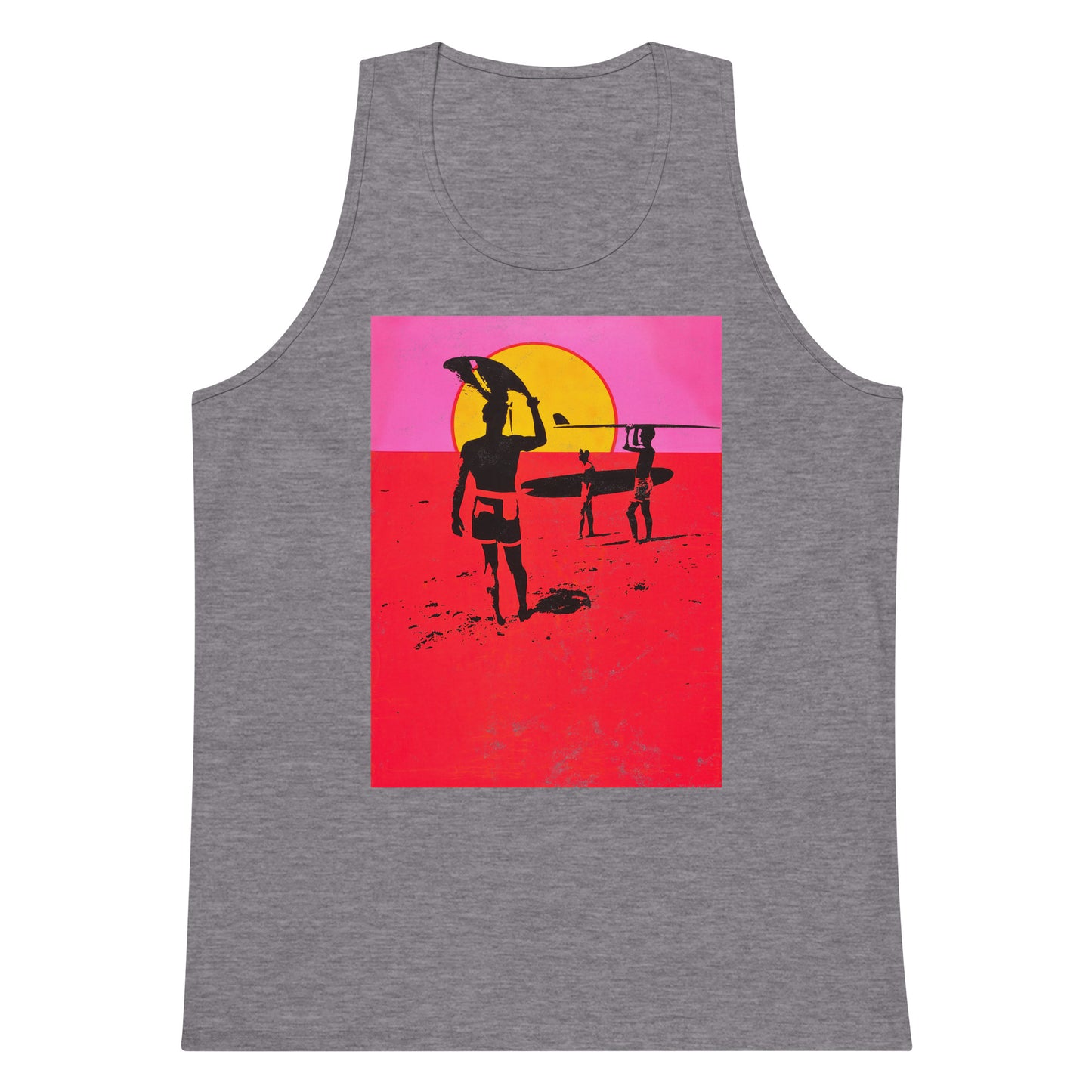 Endless Summer Neon Colors Retro Distressed Premium Tank Top